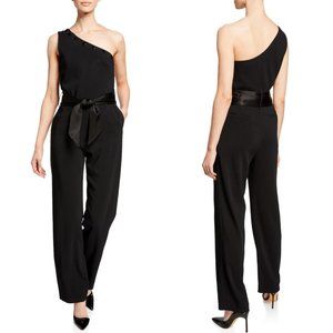 NWT Carolina Ritzler Lauren One Shoulder Jumpsuit Size 42